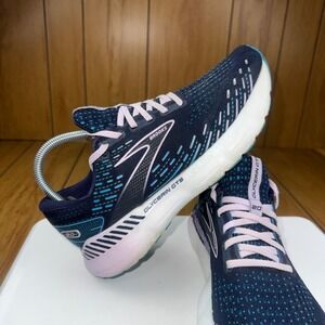 Brooks Glycerin GTS 20 Womens Running Shoes Blue Pink 1203701B499 Size 8.5